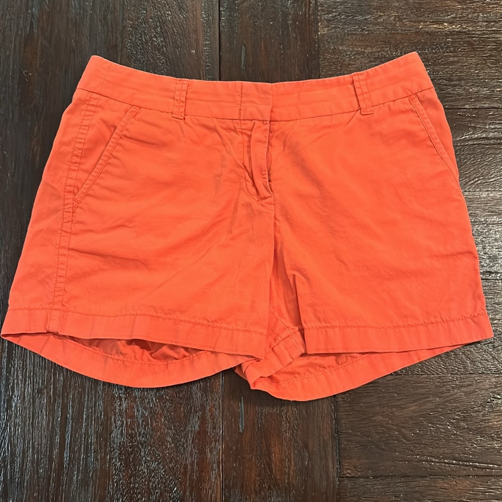 J. Crew Orange Chico Shorts - 4.5” - Picture 2 of 4